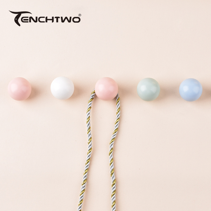 Furniture Hardware Design - Crochet rond en céramique, crochet de