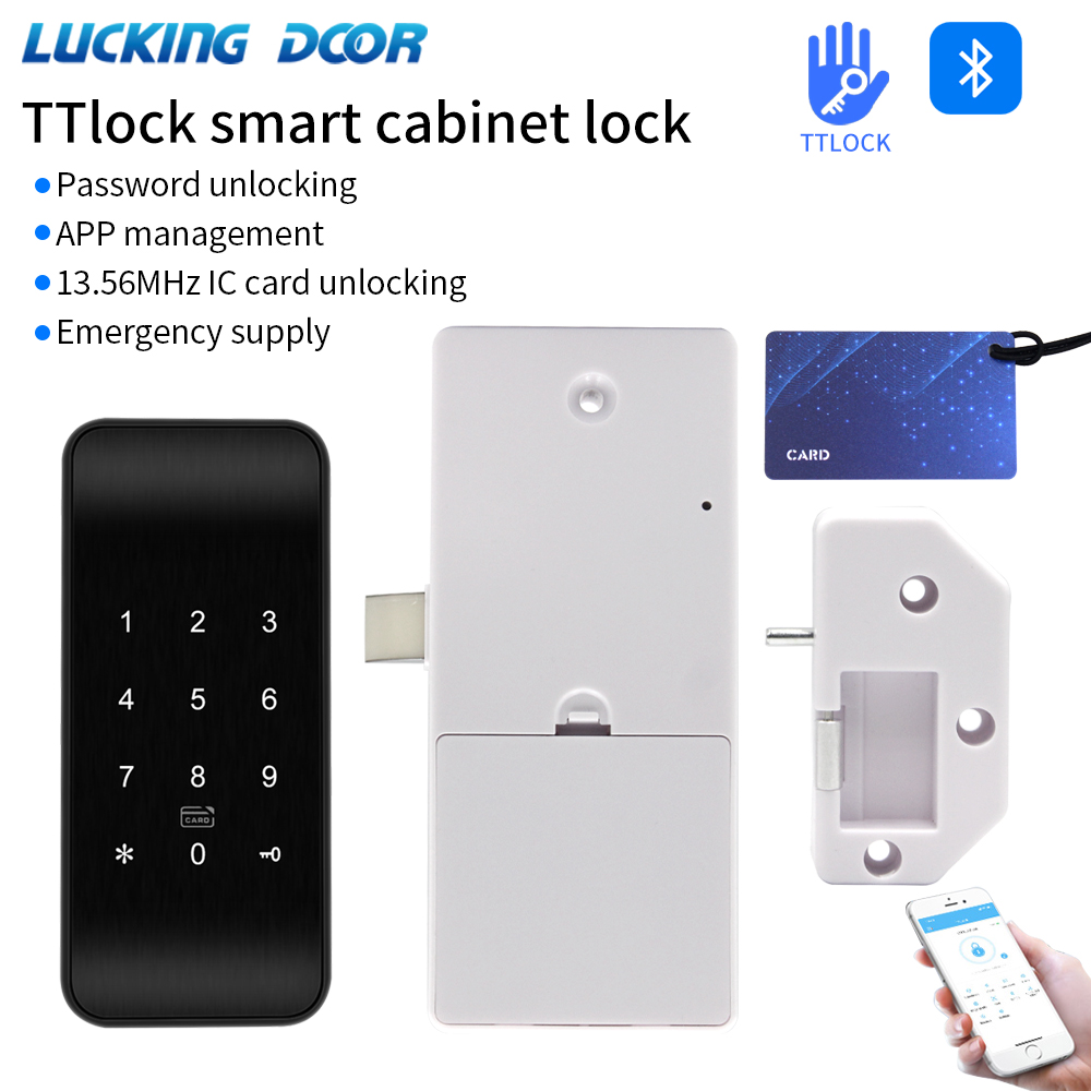 Furniture Interlocking Hardware - TTLOCK-Serrure Intelligente RFID BLE pour Meubles,