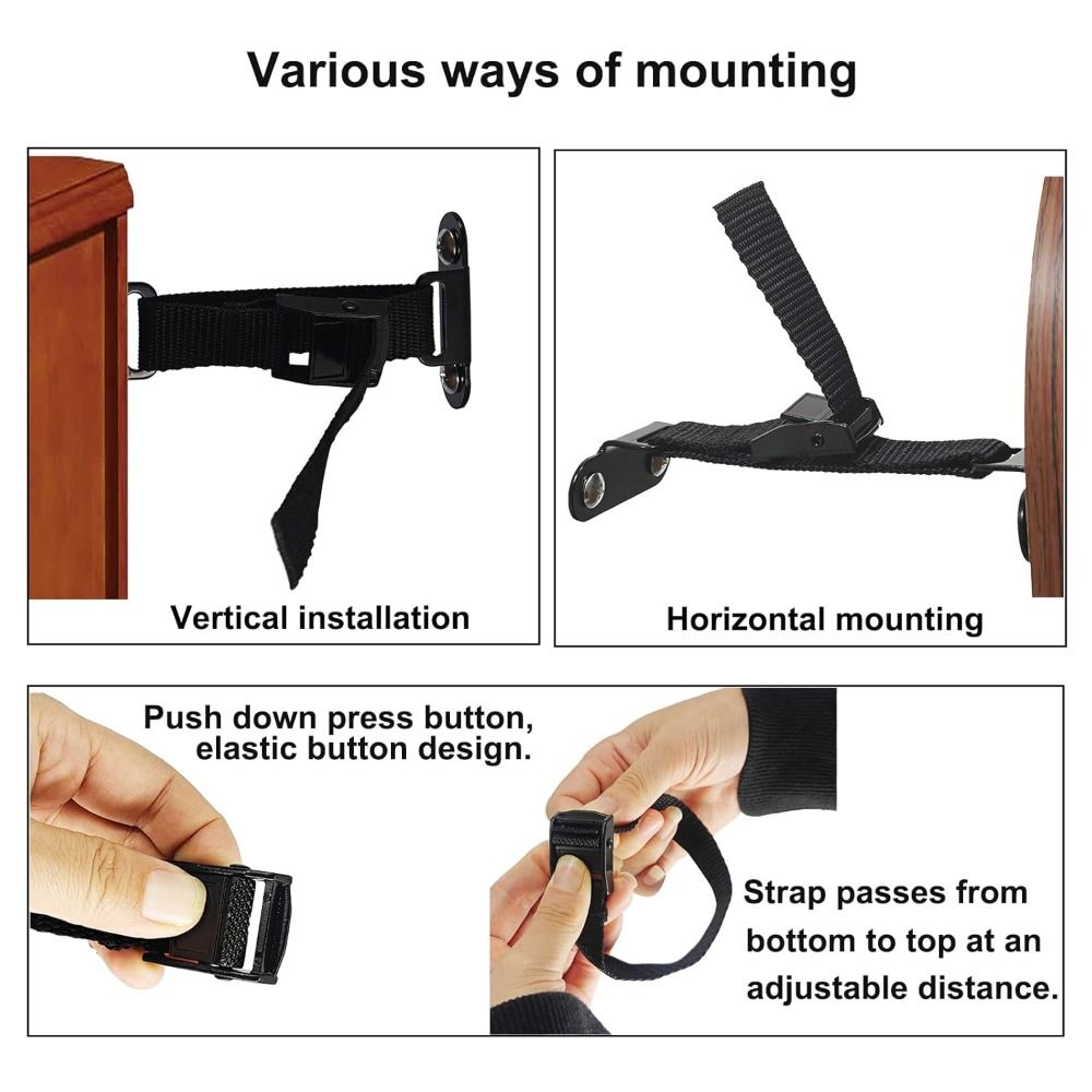 Furniture Interlocking Hardware - Ancrages de meubles anti-secousse faciles à