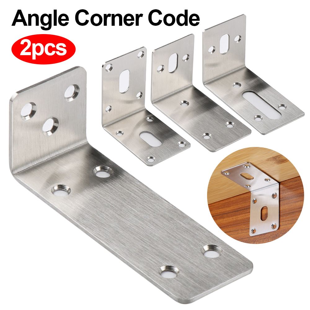 Furniture Hardware Fasteners - Supports d'angle en acier inoxydable, attaches