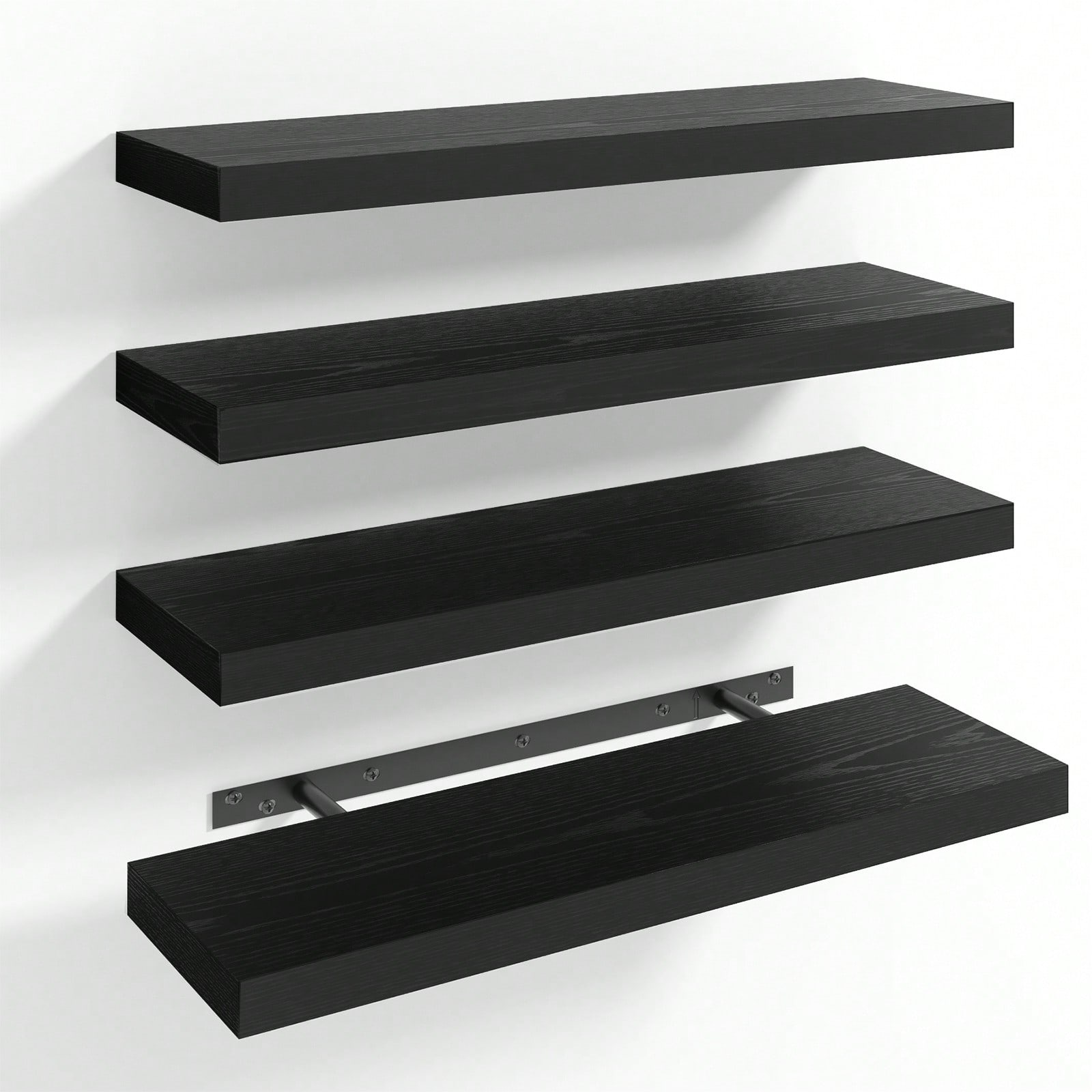 Shelf Bracket Pair - Lot de 4 étagères flottantes modernes