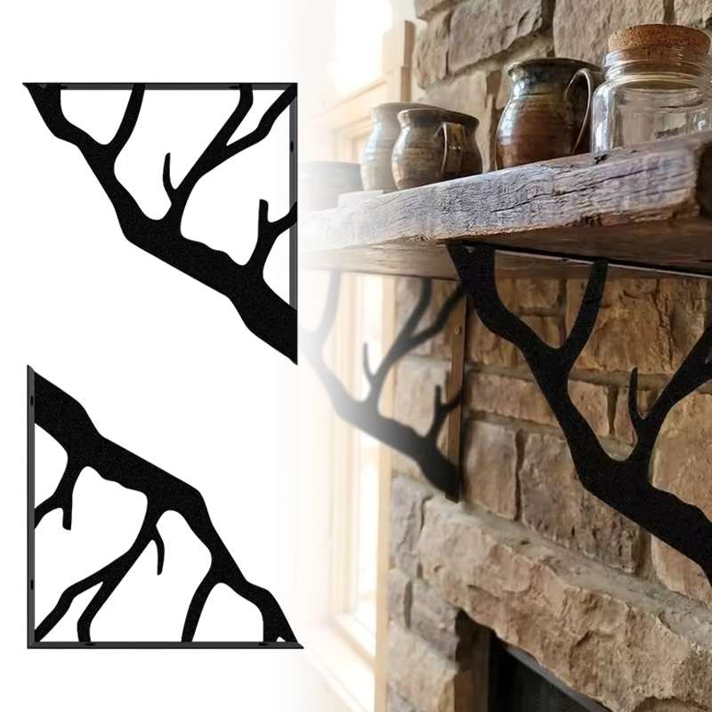 Étagère en métal noir en forme - Shelf Bracket Pair avis et prix