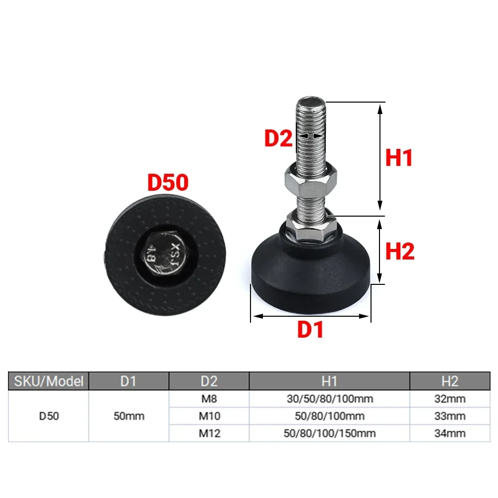 Pied de tour réglable, diamètr - Furniture Leg Set avis et prix